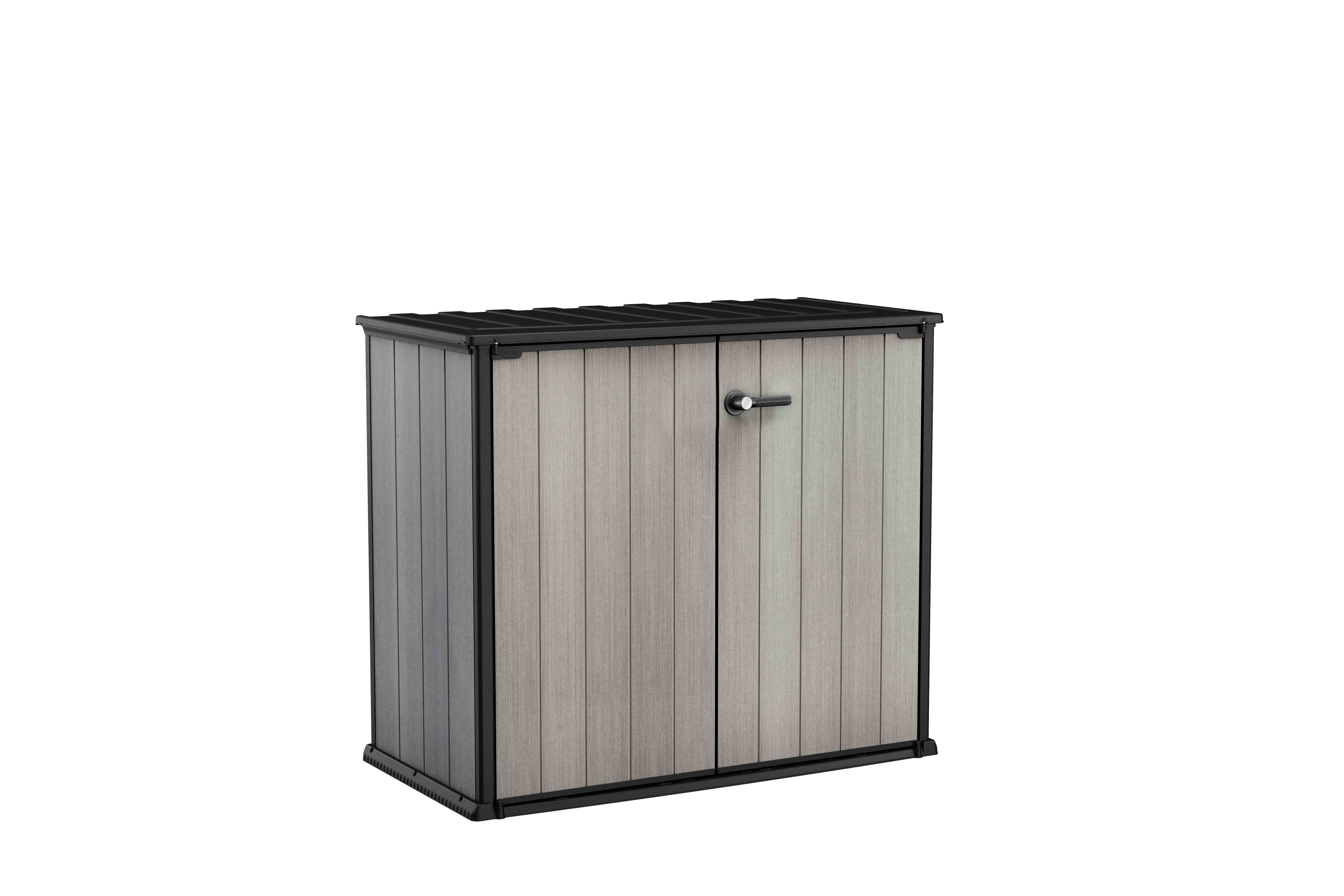 ARMOIRE DE JARDIN EN RESINE BROSSIUM 1000L - Gris - KETER